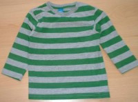 Šedo-zelené pruhované triko zn. Adams