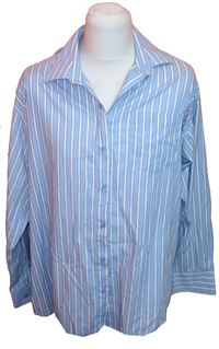Pánská modro-bílá proužkovaná košile zn. Cedarwood state vel. 17