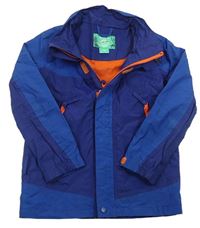 Tmavomodro-modrá šusťáková funkční jarní bunda zn. Mountain Warehouse