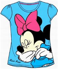 Nové - Azurové tričko s Minnií zn. Disney 
