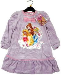 Nové - Lila sametové šaty s princeznami zn. Disney 