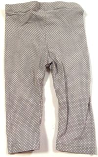 Šedo-bílé puntíkované elastické kalhoty zn. TU