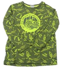 Zelené triko s dinosaury zn. Kiki&Koko