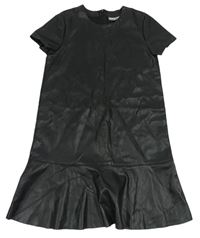 Černé koženkové šaty zn. Pep&Co