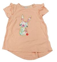Meruňkové tričko s králíčkem zn. C&A