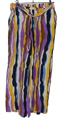 Dámské barevné vzorované volné kalhoty s páskem zn. Tom Tailor 