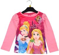 Nové - Růžové triko s princeznami zn. Disney 