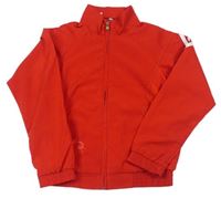 Červená šusťáková funkční sportovní bunda zn. Adidas
