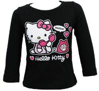 Outlet - Černé triko s Kitty zn. Sanrio