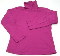 Růžovo-fialové triko s roláčkem