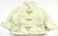 Smetanový fleecový oteplený kabátek s límečkem zn. ZIP ZAP