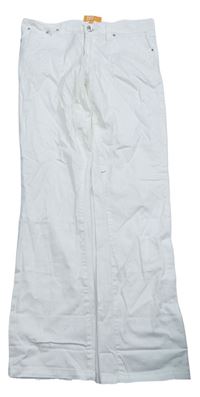 Bílé plátěné kalhoty zn. One by one