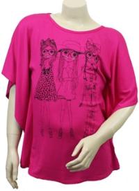 Nové - Růžová tunika s holčičkami zn. F&F