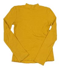 Žluté žebrované triko zn. F&F