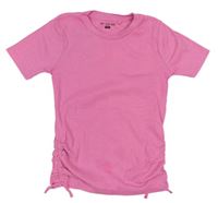 Růžové žebrované tričko zn. F&F