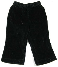 Tmavomodré třpytivé sametové kalhoty zn.Marks&Spencer
