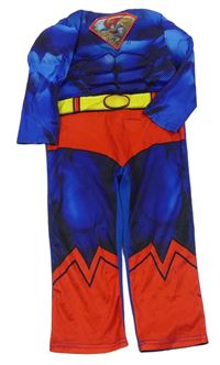 Kostým - Safírovo-červený vycpaný overal - Superman zn. Tu