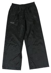 Černé nepromokavé funkční kalhoty s logem zn. Regatta
