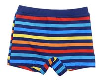 Tmavomodro-barevné pruhované nohavičkové plavky zn. Matalan