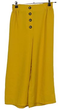 Dámské šafránově žluté culottes kalhoty zn. Primark 