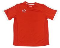 Červeno-bílé sportovní tričko s logem zn. Sondico