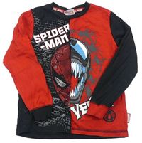 Červeno-černé triko Spiderman a Venom zn. Marvel