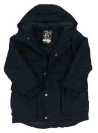 Černá šusťáková zimní bunda s kapucí zn. F&F