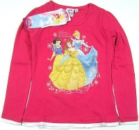 Outlet - Tmavorůžové triko s princeznami zn. Disney