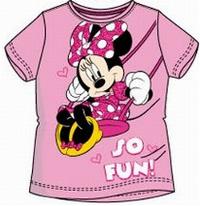 Nové - Světlerůžové tričko s Minnií zn. Disney 