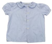 Modro-bílá pruhovaná košile s límečkem zn. Nicoletta Fenna
