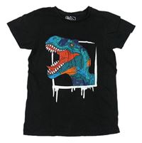 Černé tričko s dinosaurem zn. Matalan