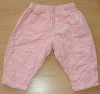 Růžové manžestrové oteplené oboustranné kalhoty zn. Marks&Spencer