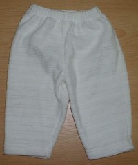 Smetanové fleecové kalhoty 