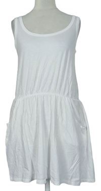 Dámské bílé bavlněné šaty 