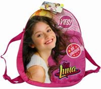 Nové - Růžový plyšový batoh s potiskem Soy Luna zn. Disney