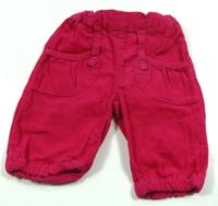 Růžové manžestrové kalhoty zn. Name it.