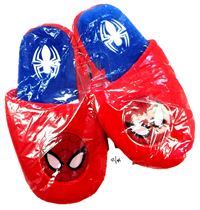 Nové - Červeno-modré pantofle se Spider-manem vel. 32/33