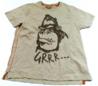 Béžové tričko s opičákem zn. Next 