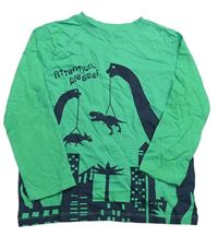 Zelené triko s dinosaury zn. Topolino