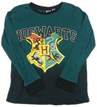 Tmavozeleno-černé triko Harry Potter zn. H&M