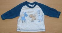 Modro-smetanové triko s obrázky zn. St. Bernard