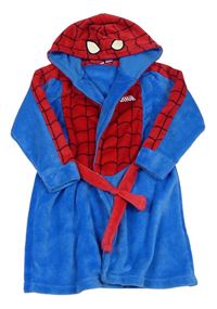 Modro-červený chlupatý župan s kapucí - Spider-man zn. Marvel 
