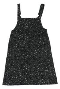 Tmavošedo-černo-světlešedé vzorované úpletové šaty zn. George