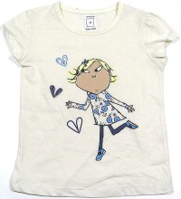 Outlet - Smetanové tričko s Lolou