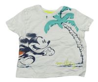 Bílé tričko s Mickey Mousem zn. Disney