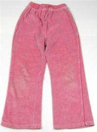 Růžové sametové kalhoty zn. TU 