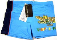 Outlet - Světlemodro-modré plavky s krokodýlem
