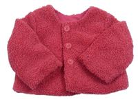 Růžový huňatý podšitý kabátek zn. St. Bernard 
