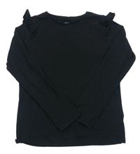 Černé triko s volánky zn. F&F