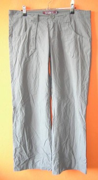 Dámské šedé plátěné bokové kalhoty zn. Denim Co.
